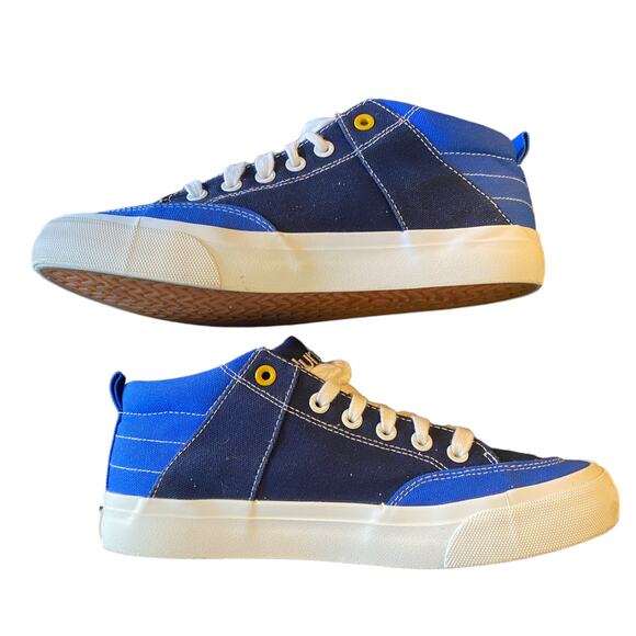 Hurley Roddy Skateboard 2 Tone Blue Mid Top Sneakers Size 5 - Picture 8 of 8